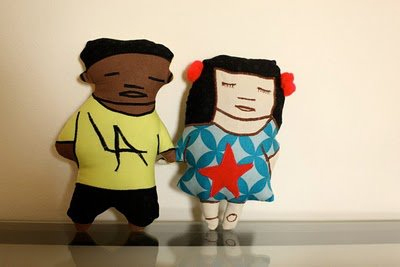 GhettoGirl and PapiChulo Plushies